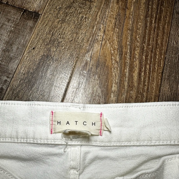 Hatch The Crop Maternity Jean in True White Size 26 - Picture 4 of 5